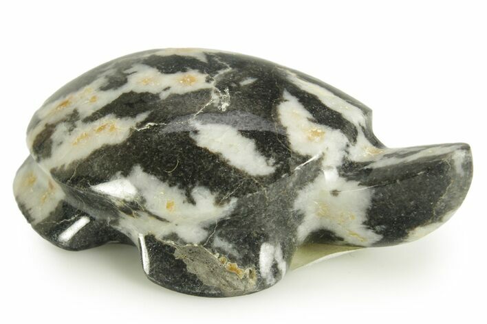 Carved Zebra Marble Turtle - Utah #367034